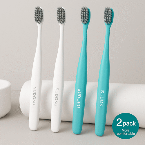 SUDOKU Corn Fiber Toothbrush –  Set of 3