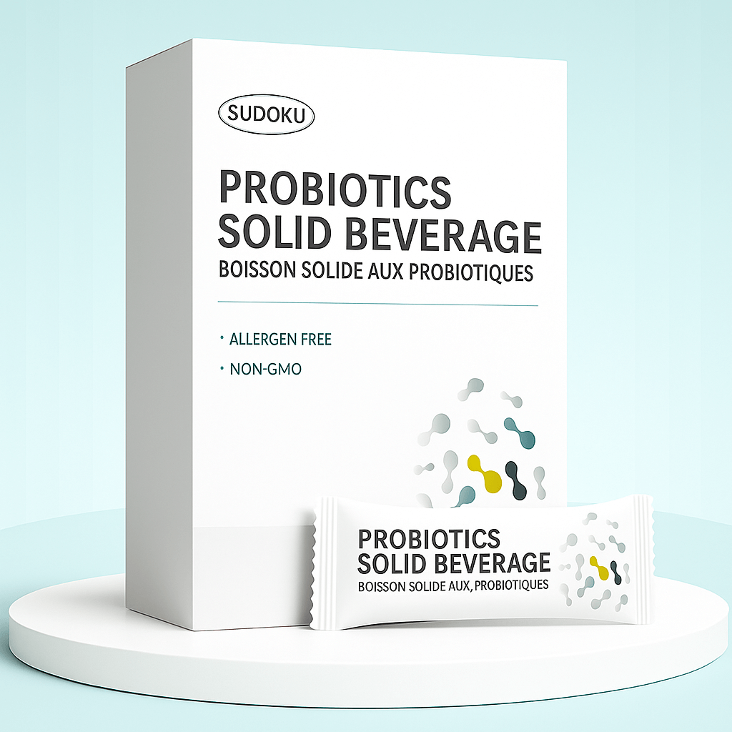 Probiotic solid powder drink